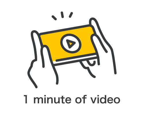1 miniute of video